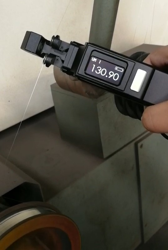 Cordless laser diameter gauge